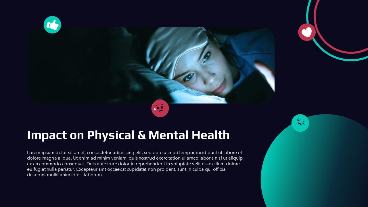 Impact on Physical Mental Health PPT Google Slides
