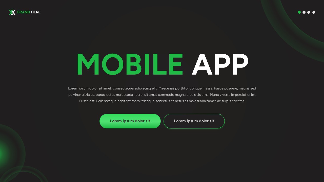 Mobile App Presentation Template for Google Slides and PowerPoint