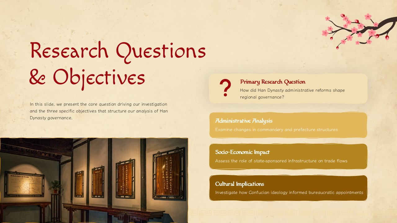 Research Questions and Objectives PPT Google Slides