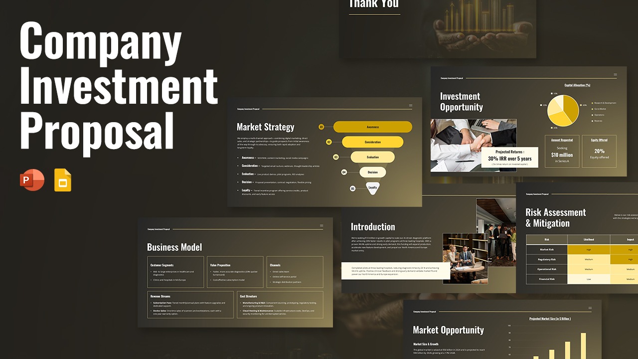 Company Investment Proposal PowerPoint and Google Slides