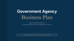 Government Agency Business Plan Google Slides PPT