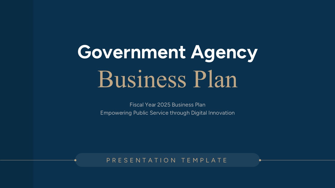 Government Agency Business Plan Google Slides PPT