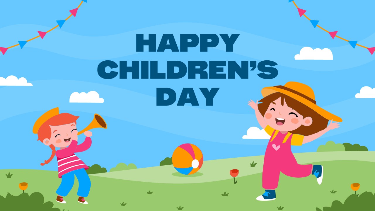Happy Childrens Day Template for PowerPoint and Google Slides