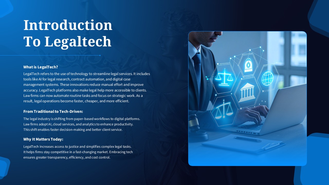 Introduction to Legaltech PowerPoint and Google Slides