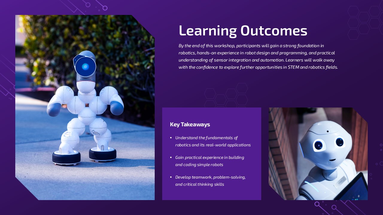 Robotics Learning Outcomes for PowerPoint and Google Slides