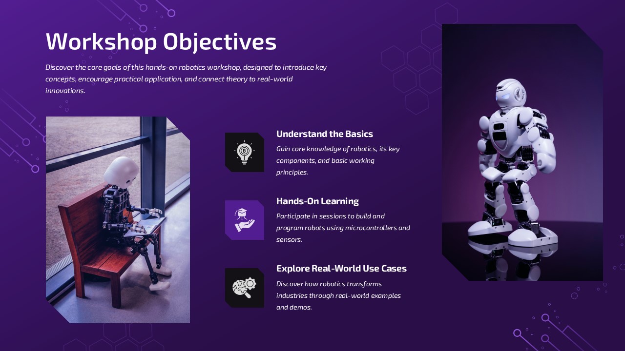 Robotics Workshop Objectives for PowerPoint and Google Slides