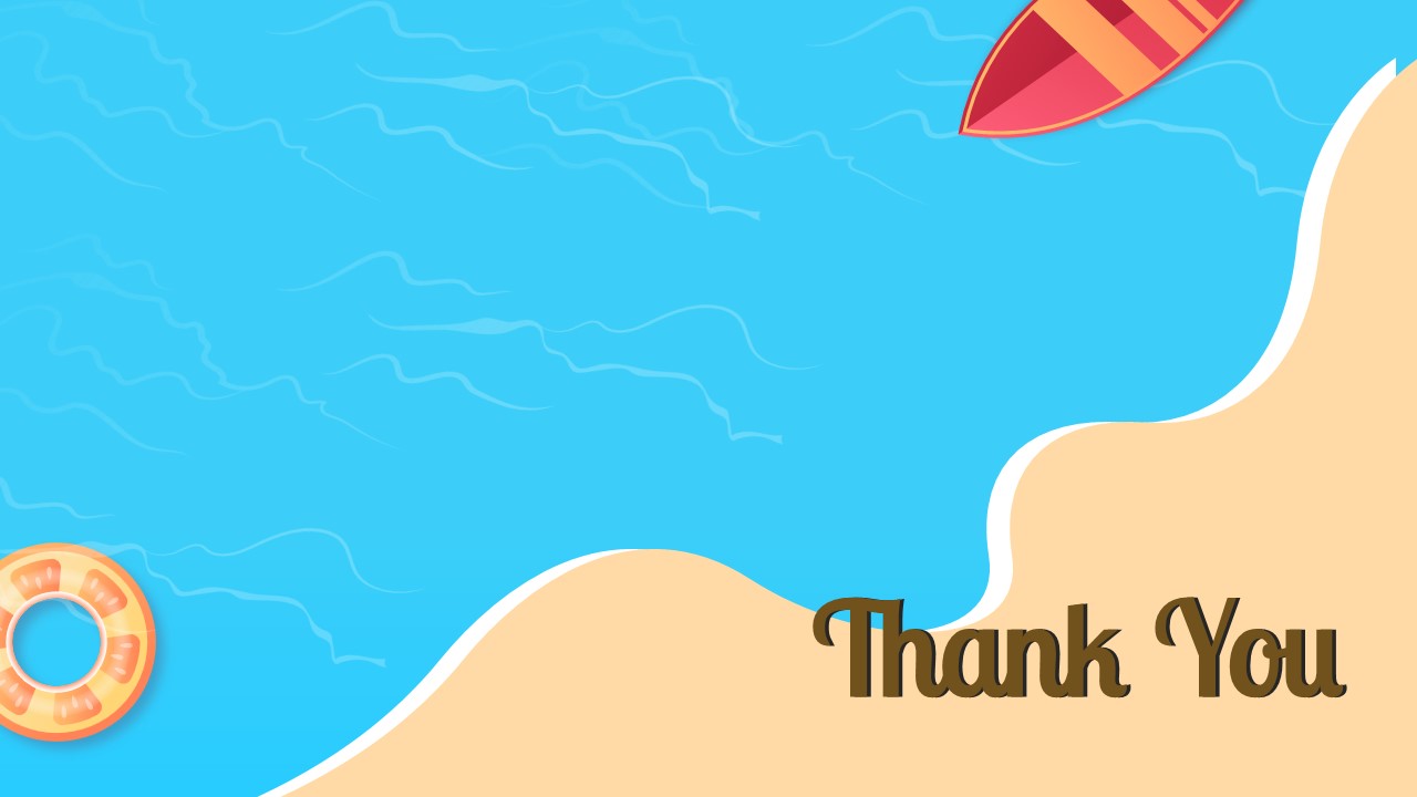Summer Campaign Thank You Slide PowerPoint and Google Slides