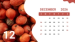 2026 December Calendar Template for PowerPoint and Google Slides