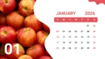 2026 January Calendar Template for PowerPoint and Google Slides