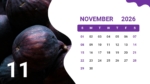 2026 November Calendar Template for PowerPoint and Google Slides