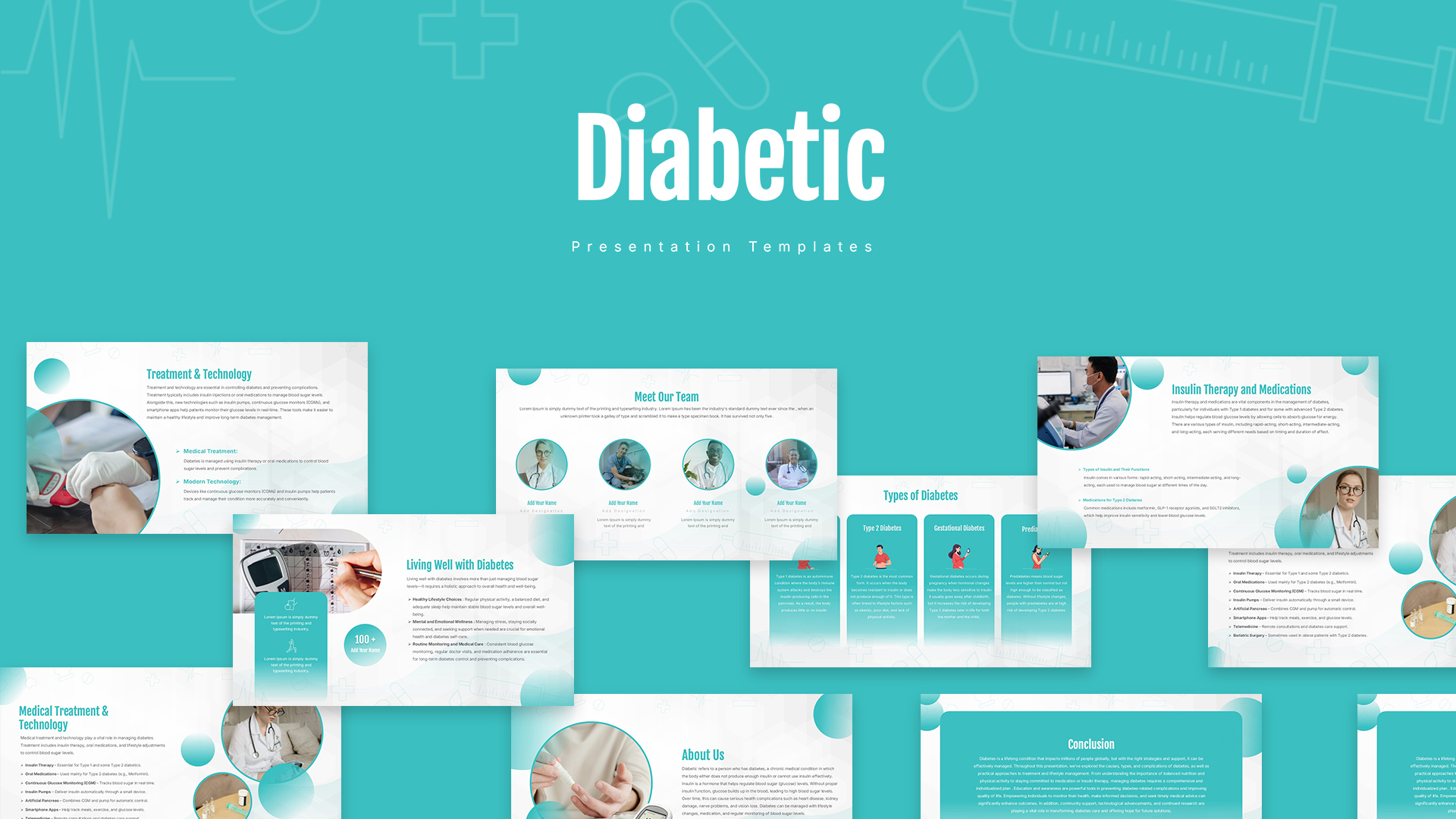 Diabetic Awareness PowerPoint and Google Slides Template