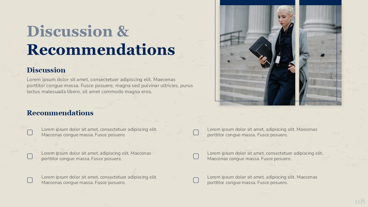 Discussion and Recommendations PPT and Google Slides