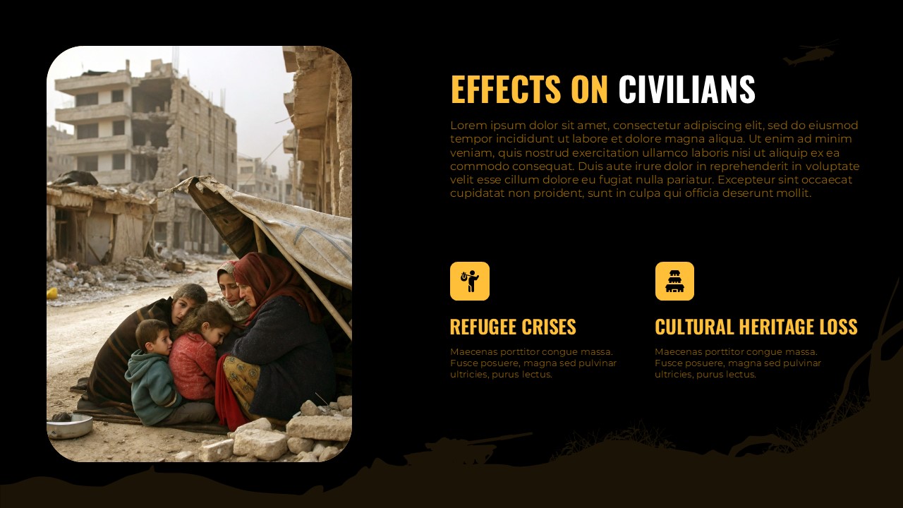 Effects on Civilians Template for PowerPoint and Google Slides