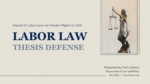 Labor Law Thesis Defense Google Slides and PPT Template
