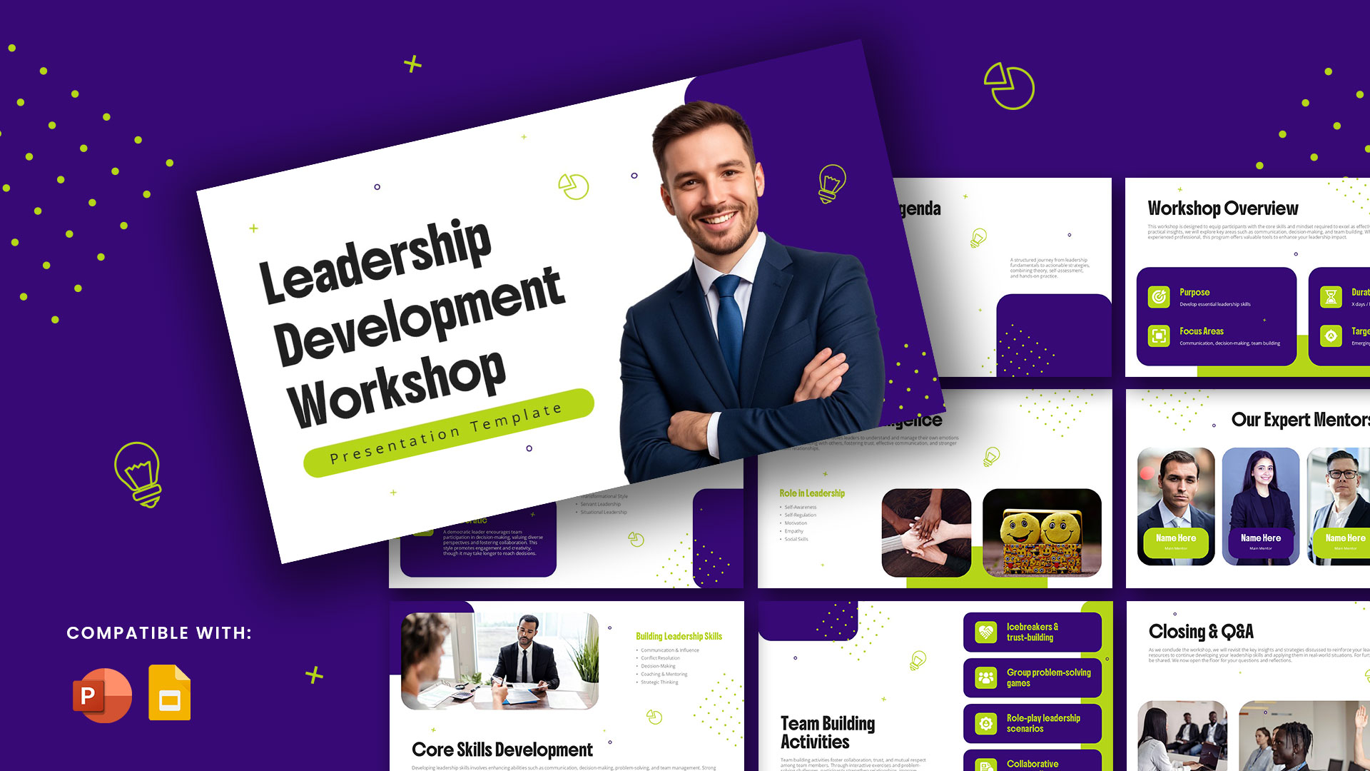 Leadership Development Workshop PPT Google Slides