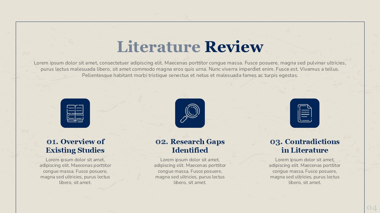 Literature Review Labor Law PPT and Google Slides