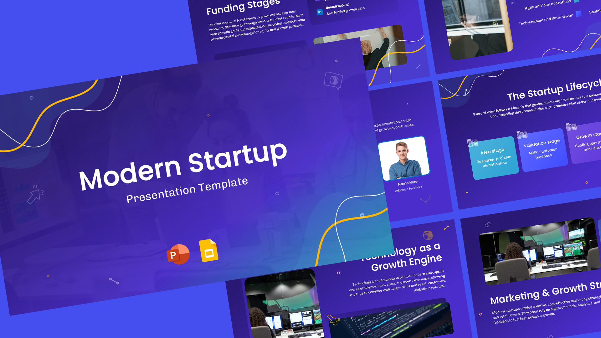 Modern Startup Template for PowerPoint and Google Slides