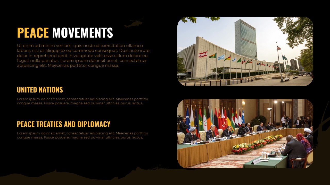 Peace Movements Template for PowerPoint and Google Slides