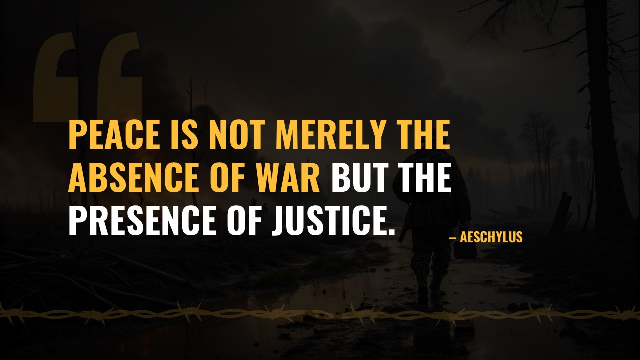 War Theme Quote Template for PowerPoint and Google Slides