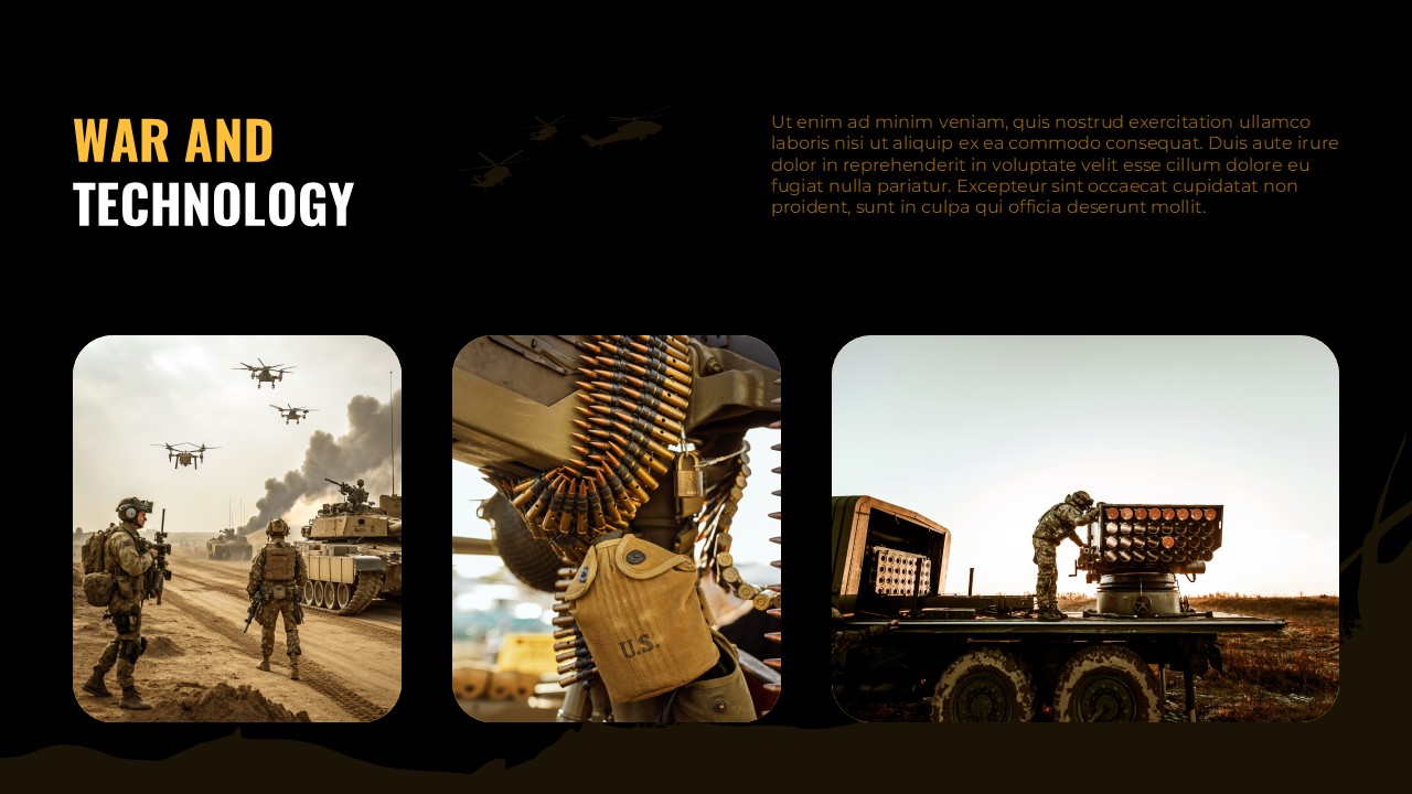 War and Technology Template for PowerPoint and Google Slides