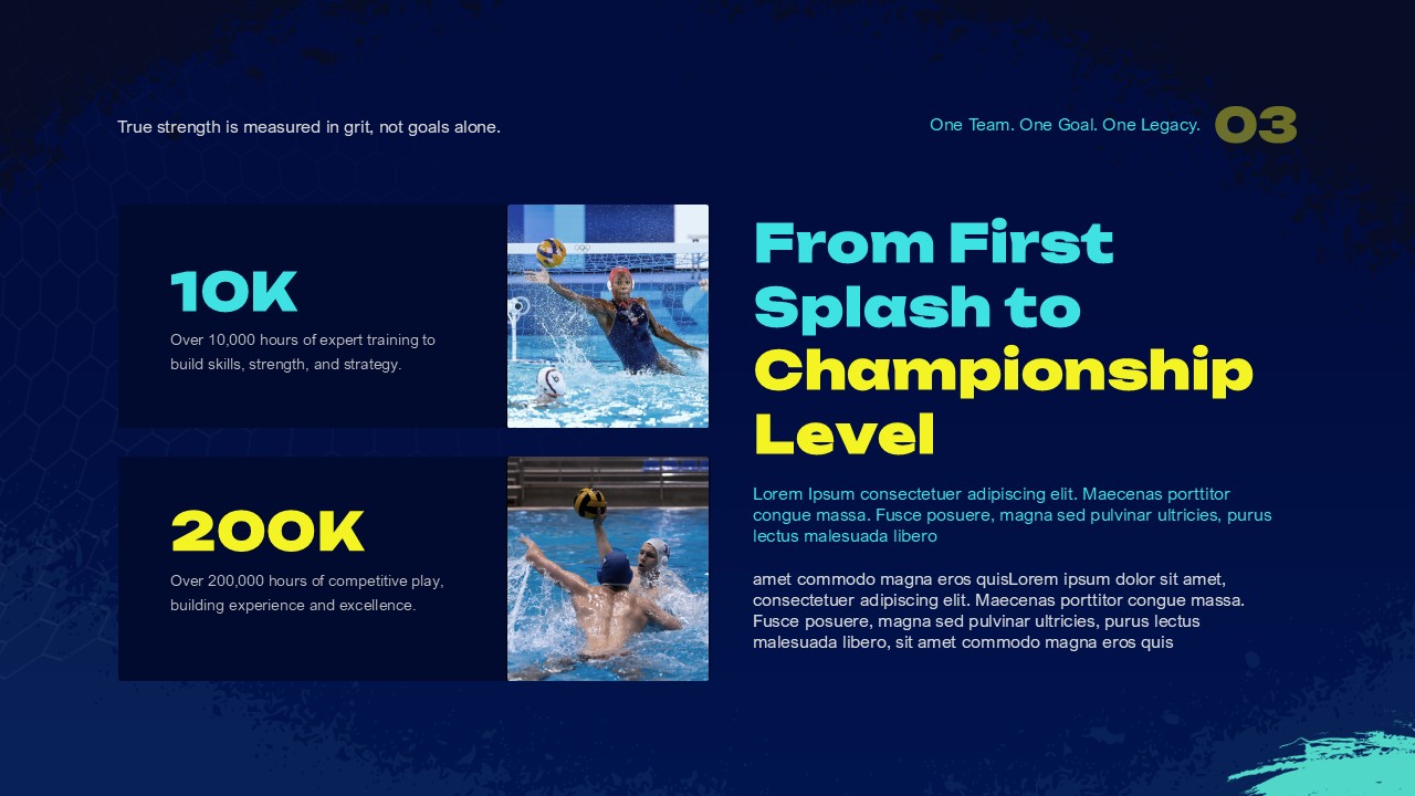 From First Splash to Championship Level PowerPoint and Google Slides Template