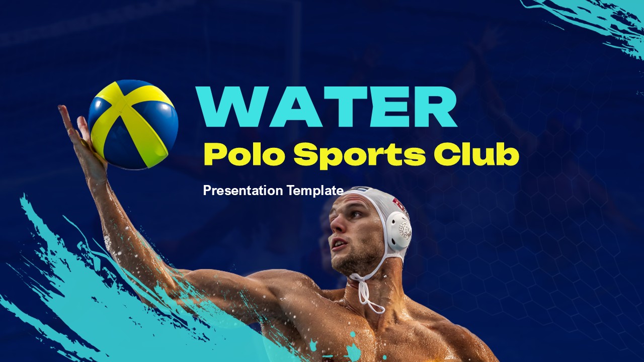 Water Polo Sports Club Template for Google Slides and PowerPoint
