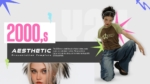 An Image that Shows a 2000s Aesthetic Template for Google Slides and PowerPoint