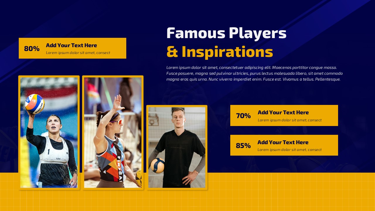 Famous Players and Inspiration Presentation Template for PowerPoint and Google Slides