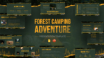 An Image That Shows Forest Camping Adventure Template for PPT & Google Slides