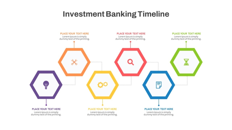 Investment Banking Timeline Slide For PowerPoint. PowerPoint Timeline Template in PowerPoint and Google Slides presentations