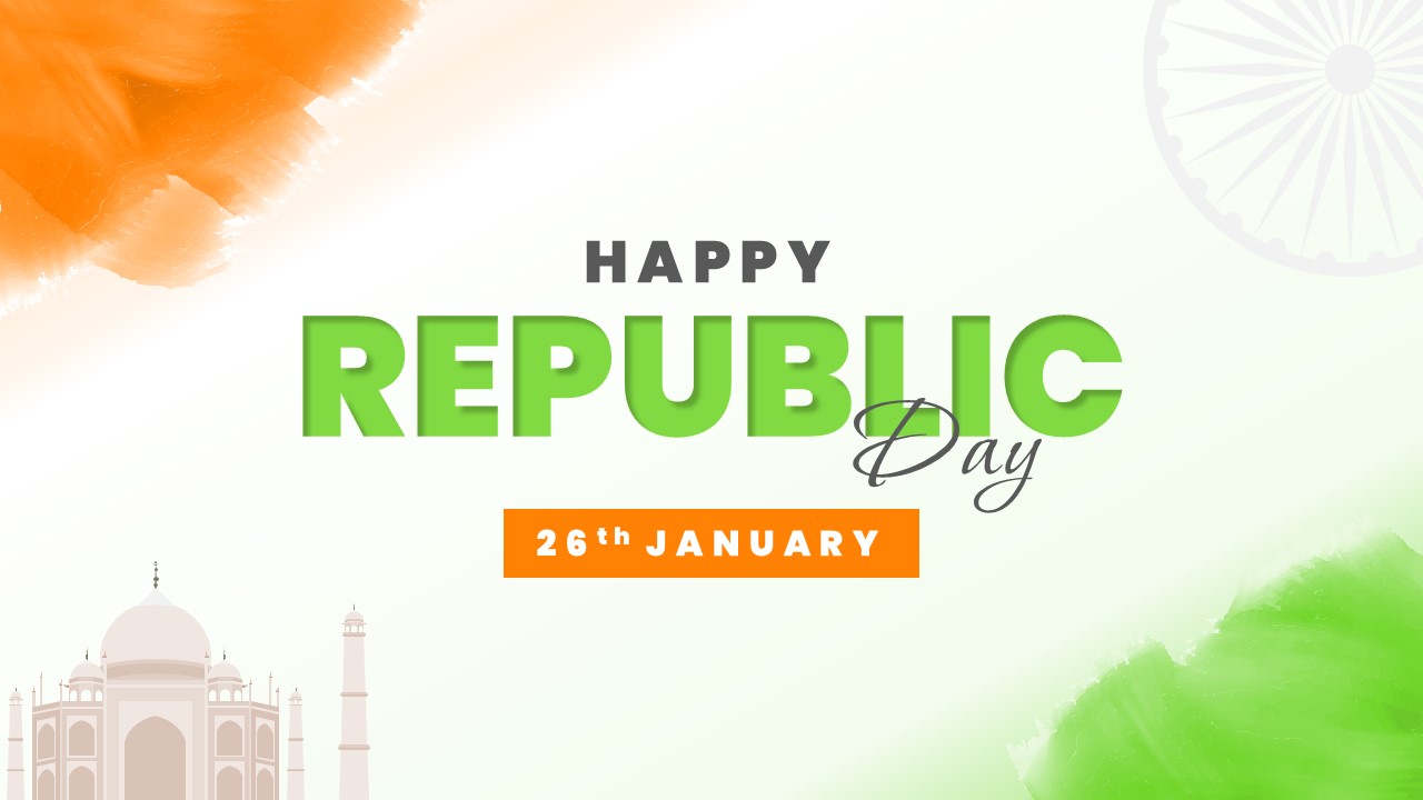 An Image That Shows Republic Day Presentation Template for PowerPoint and Google Slides