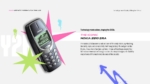 An Image That Represents 2000s Aesthetic Template for PowerPoint & Google Slides. The Iconic Nokia 3310 Era PowerPoint and Google Slides Template