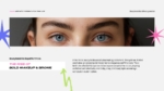 An Image That Represents 2000s Aesthetic Template for PowerPoint & Google Slides. The Rise of Bold Makeup and Brows PowerPoint and Google Slides Template