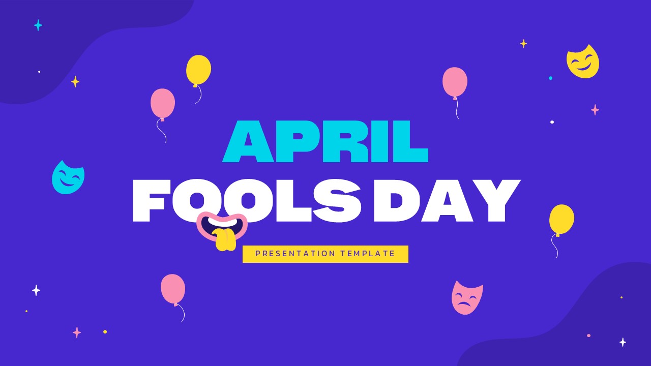 An Image that Shows a Free April Fools Day Presentation Template For PowerPoint and Google Slides