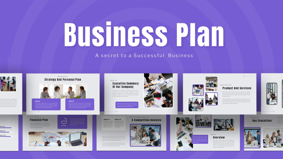 An Image that Shows a Business Plan Slide Deck Template. What is a pitch deck, and how does it work?