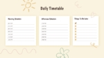 An Image That Shows Daily Timetable Presentation Template for PowerPoint and Google Slides, Doodle Daily Agenda Template for PowerPoint and Google Slides