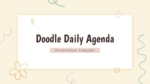 An Image That Shows Doodle Daily Agenda Template for PowerPoint and Google Slides