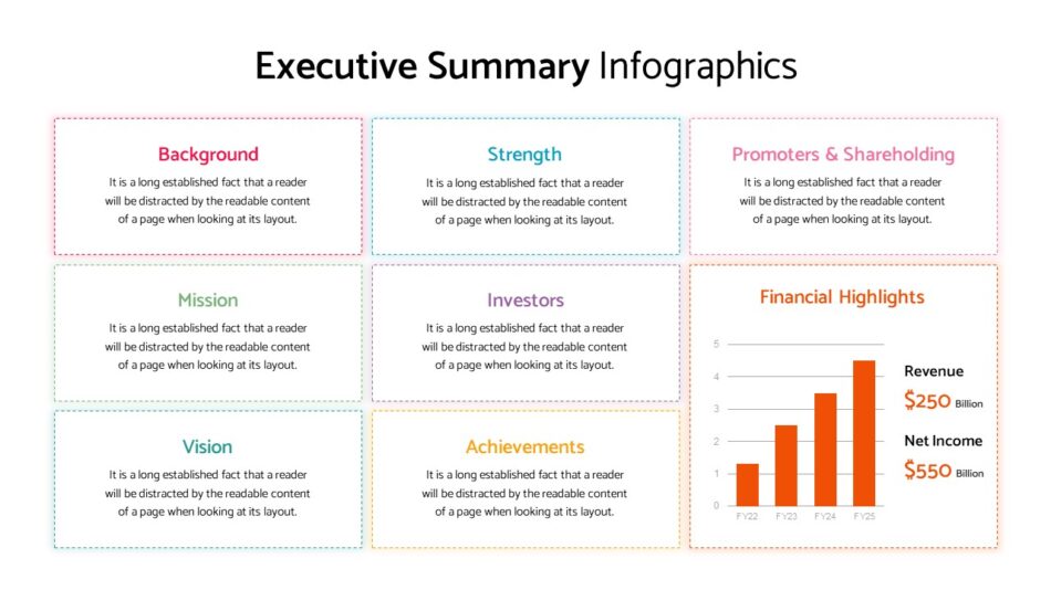 An Image that Shows Executive Summary Presentation Infographics PowerPoint and Google Slides