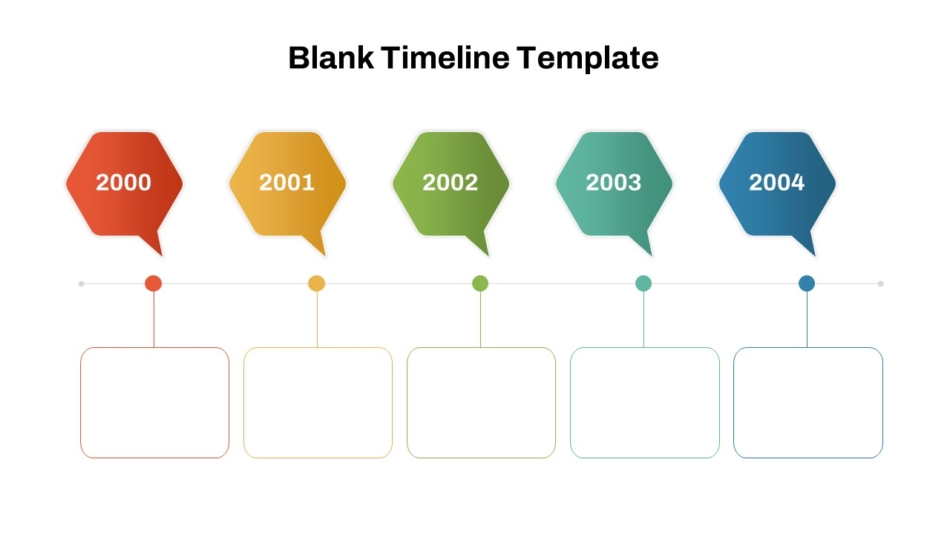 An Image That Shows a Free Blank PowerPoint timeline template. Blank Timeline layouts for PowerPoint and Google Slides