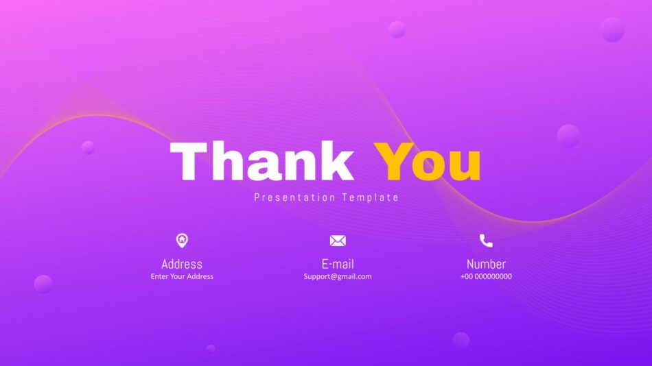 An Image that Shows Free Thank You Presentation Slide