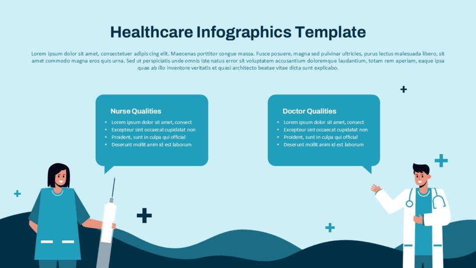 An Image That Shows Healthcare Doctor and Nurse PowerPoint Themes Template. Learn how to design Infographic PowerPoint slides