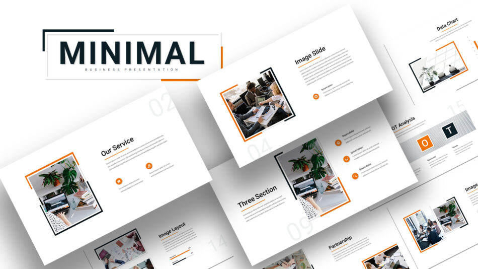 An Image That Shows Minimalist Business Template, Choosing the right Business Presentation Template