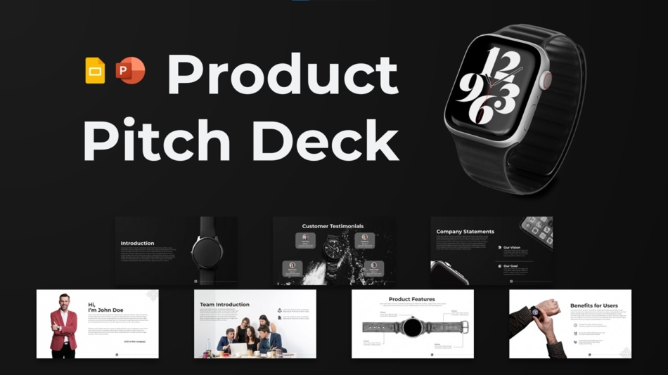 An Image that Shows Product Pitch Deck PowerPoint and Google Slides Templates. What is a pitch deck, and how does it work?