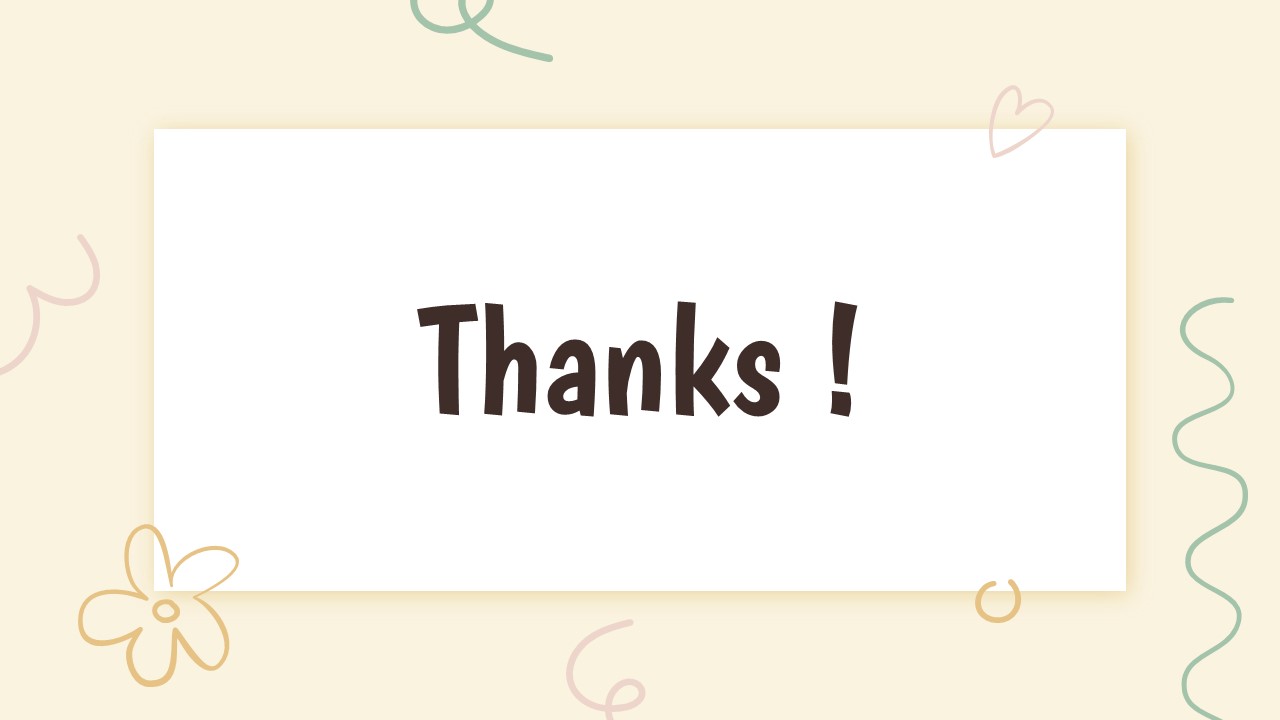 An Image That Shows Thanks Presentation Template for PowerPoint and Google Slides. Doodle Daily Agenda Template for PowerPoint and Google Slides