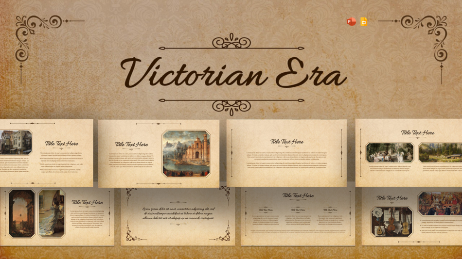 An Image That Shows Victorian Era Presentation Templates for PowerPoint and Google Slides, Learn how to choose and customize Professional Google Slides Templates