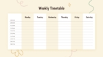 An Image That Shows a Weekly Timetable Template for PowerPoint and Google Slides. Doodle Daily Agenda Template for PowerPoint and Google Slides