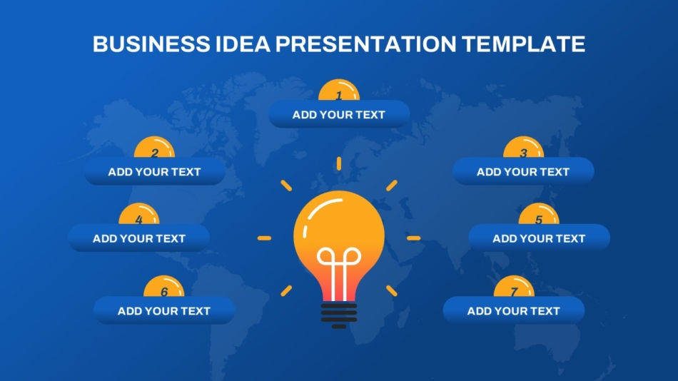 An Image That Shows a Creative Business Idea Presentation Template. Choosing the right Business Presentation Template