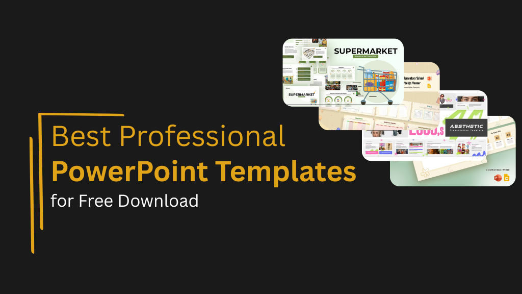 An Image That Shows the Best Professional PowerPoint Templates for Free Download