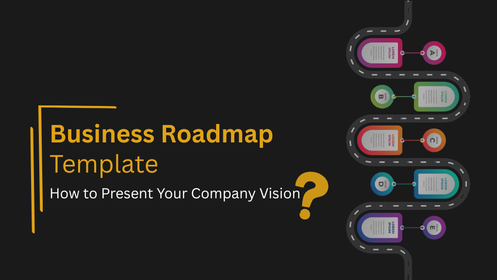An Image that Shows Business Roadmap Template: How to Present Your Company Vision