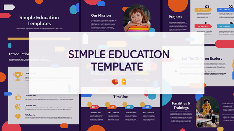 An Image That Shows a Education PowerPoint and Google Slides Template. Find Free Google Slides themes designed for business meetings, education presentations